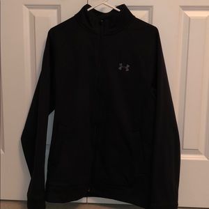 Under Armour men’s full zip black hoody. Size L